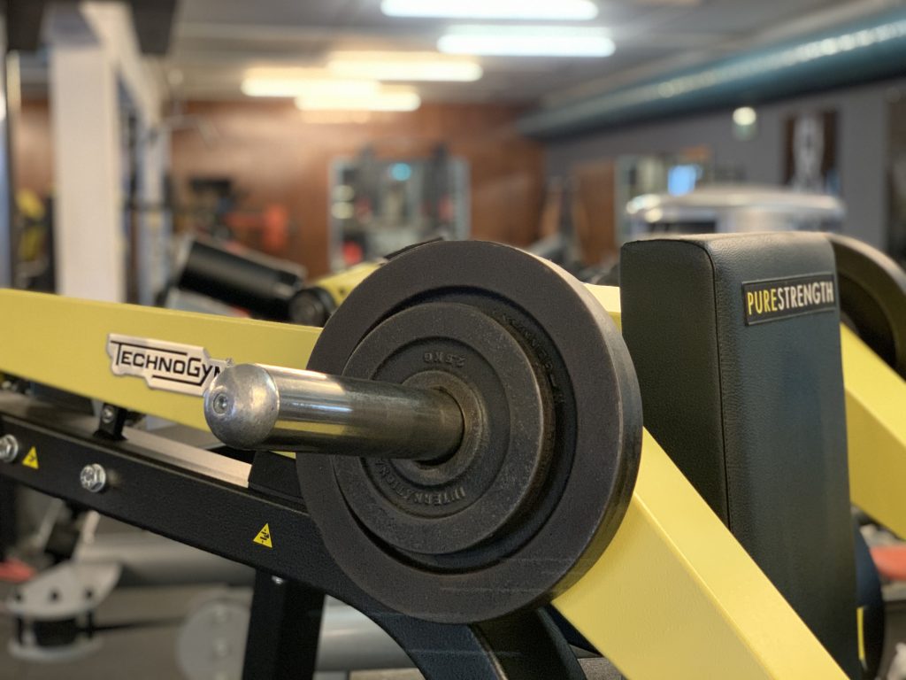 Ausschnitt von Technogym blade loaded Gerät